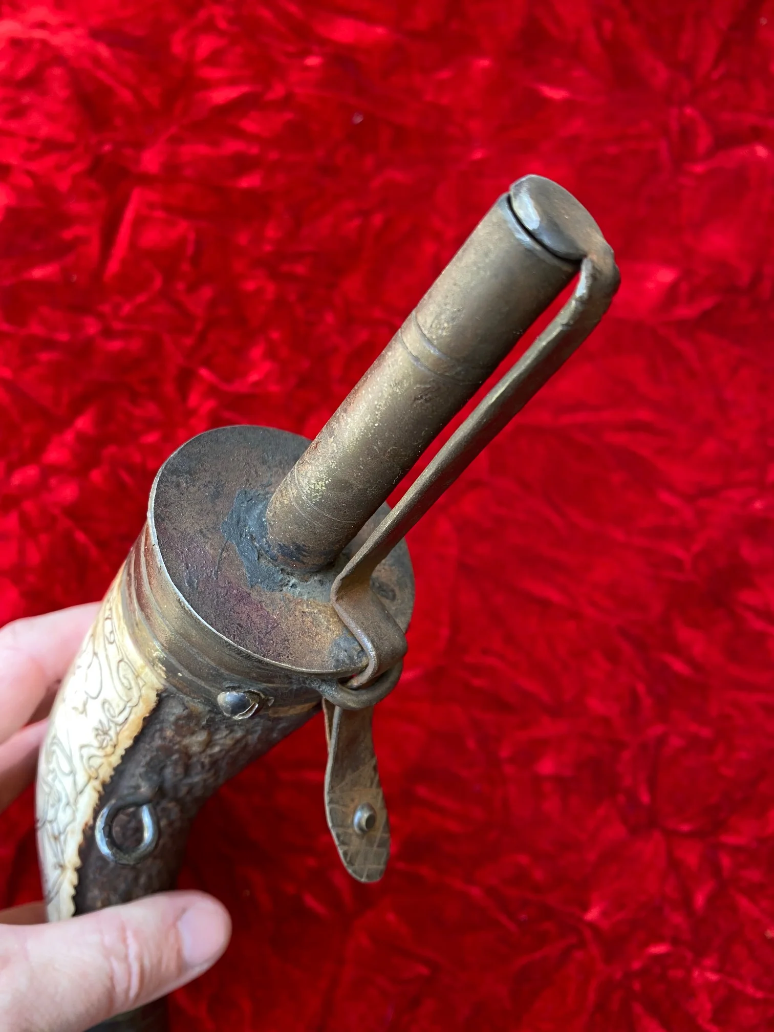 1579 Dated German/Austrian Wheellock Musketeer's Powder Flask - Image 9