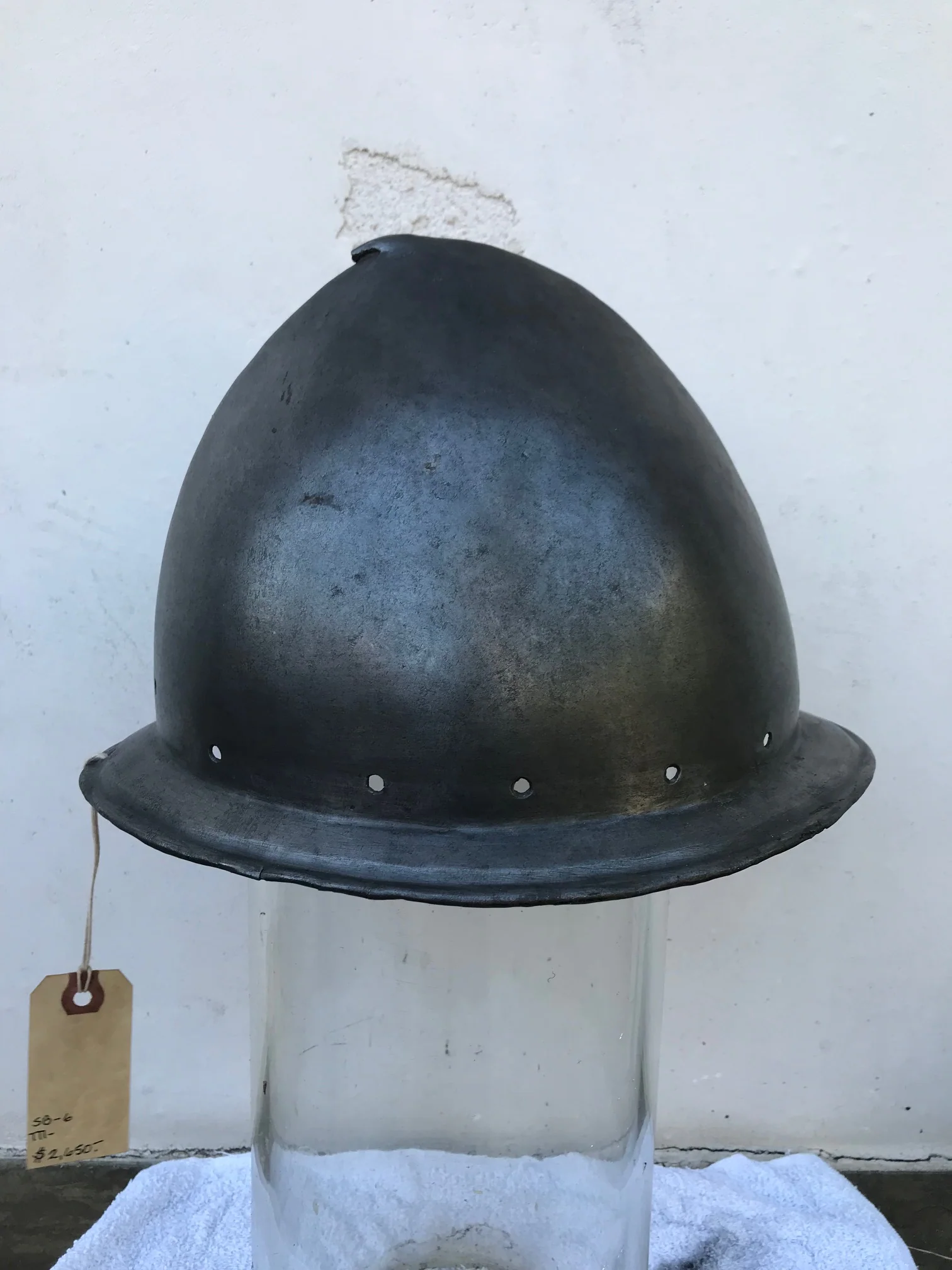 A Fine Antique Italian One Piece Cabasset - Image 3