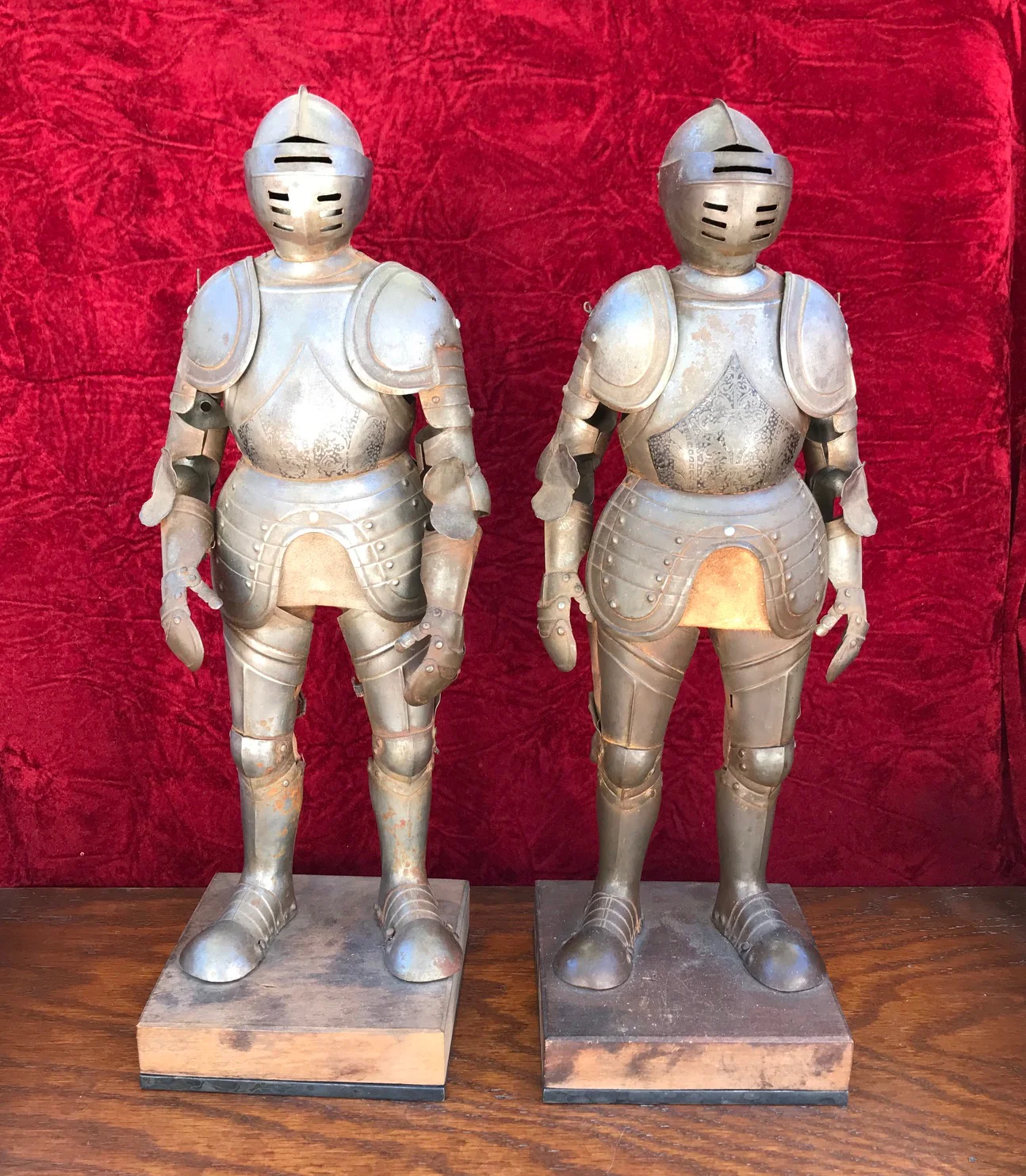 A Wonderful PAIR of 19th Century Miniature Suits of Armor - Image 3