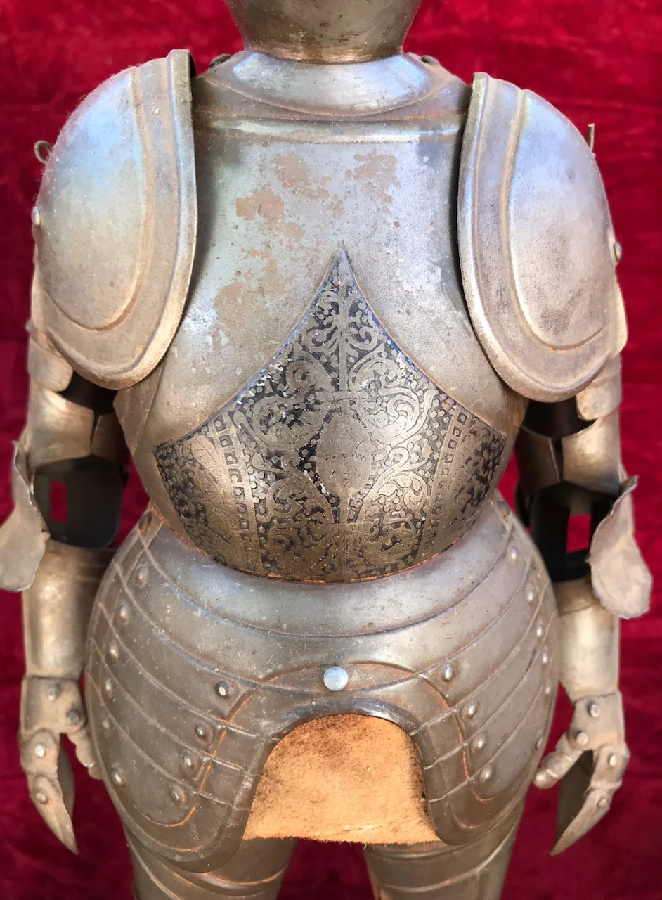 A Wonderful PAIR of 19th Century Miniature Suits of Armor - Image 4