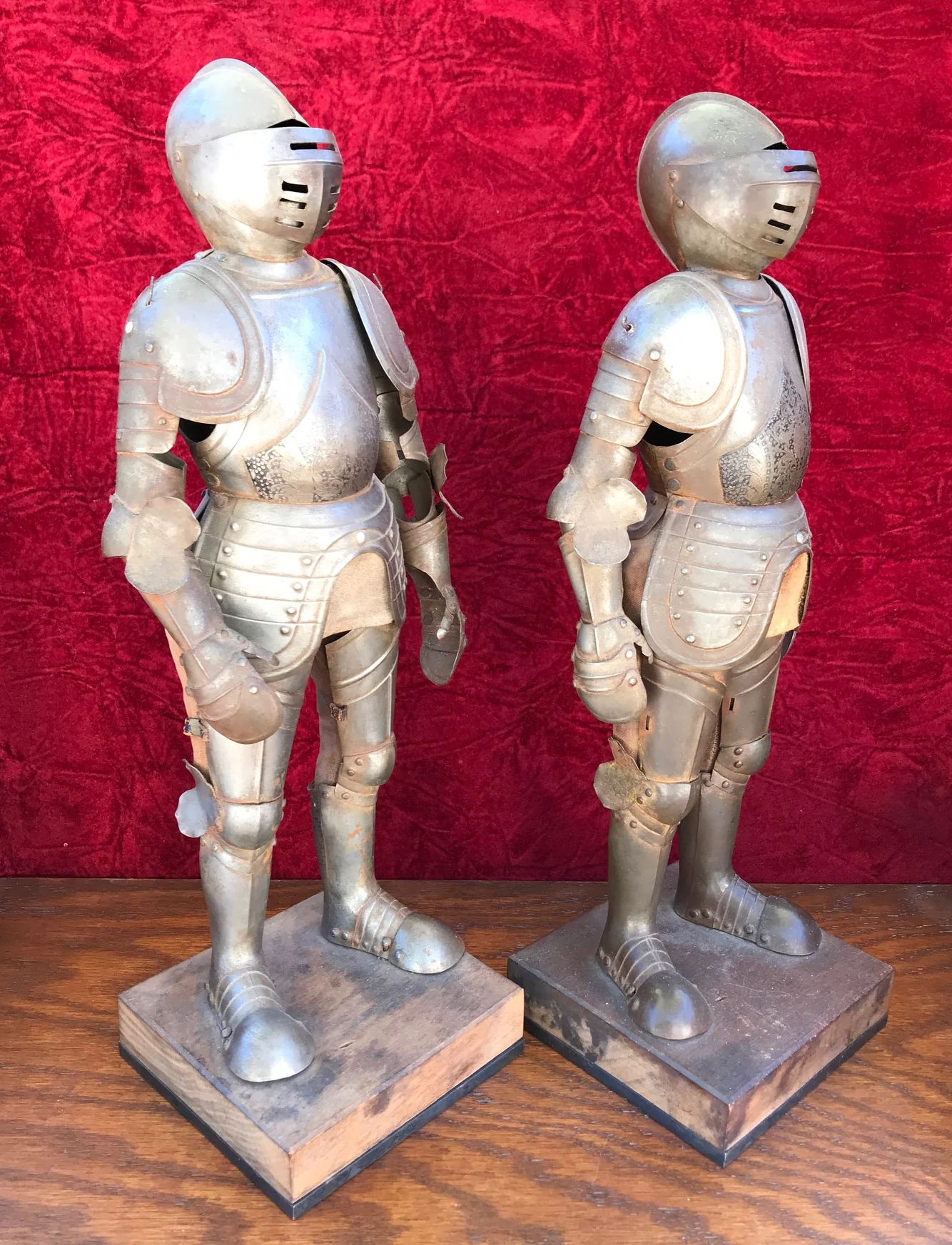 A Wonderful PAIR of 19th Century Miniature Suits of Armor - Image 6