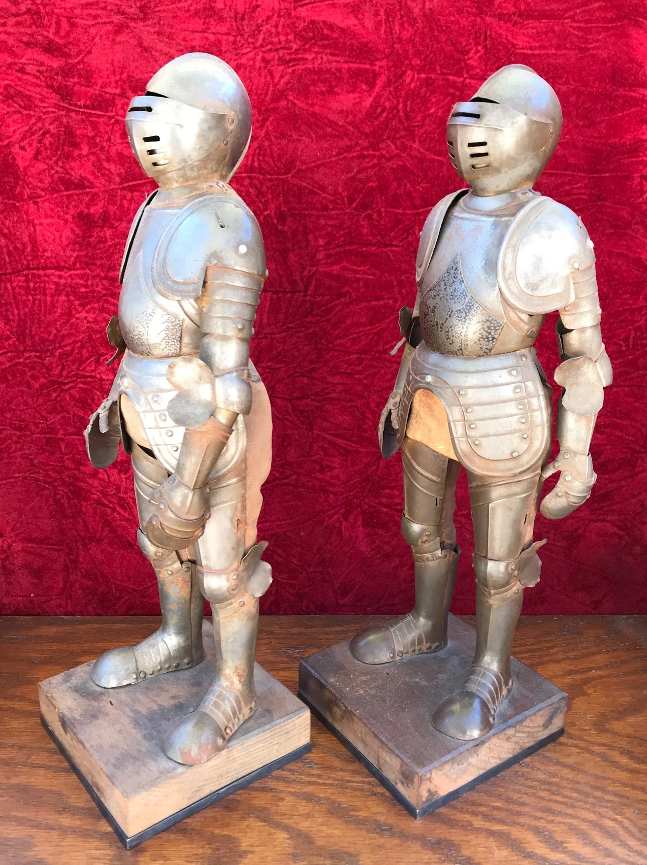 A Wonderful PAIR of 19th Century Miniature Suits of Armor - Image 8