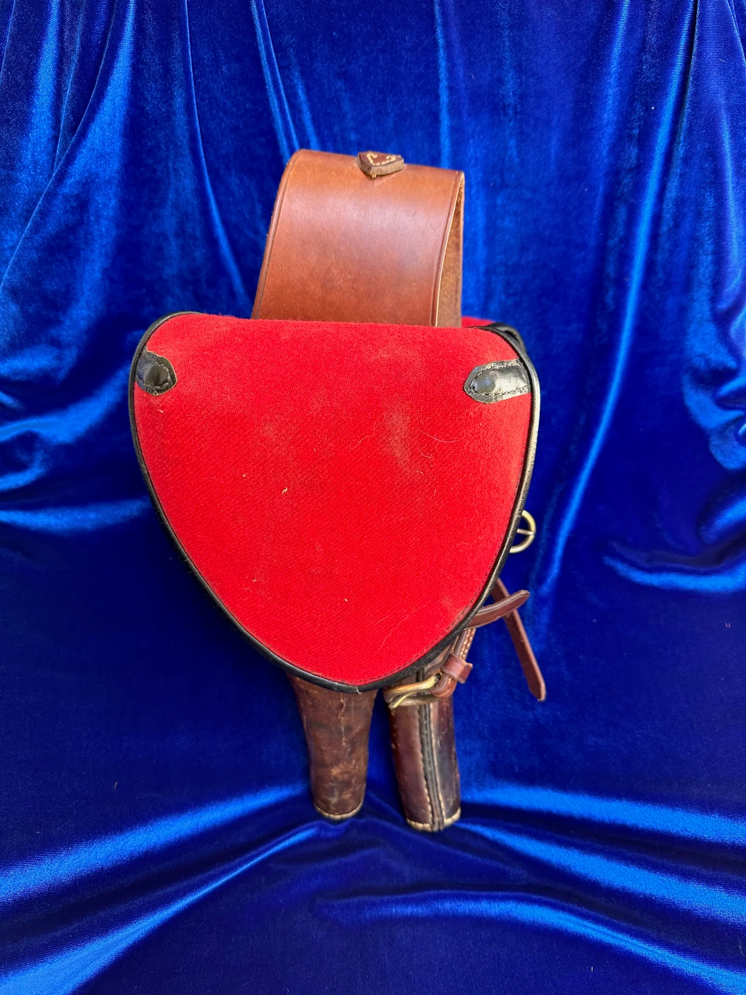 A Fine Restored Pair of Saddle Bucket Holsters for the Flintlock or Percussion Pistol. - Image 4