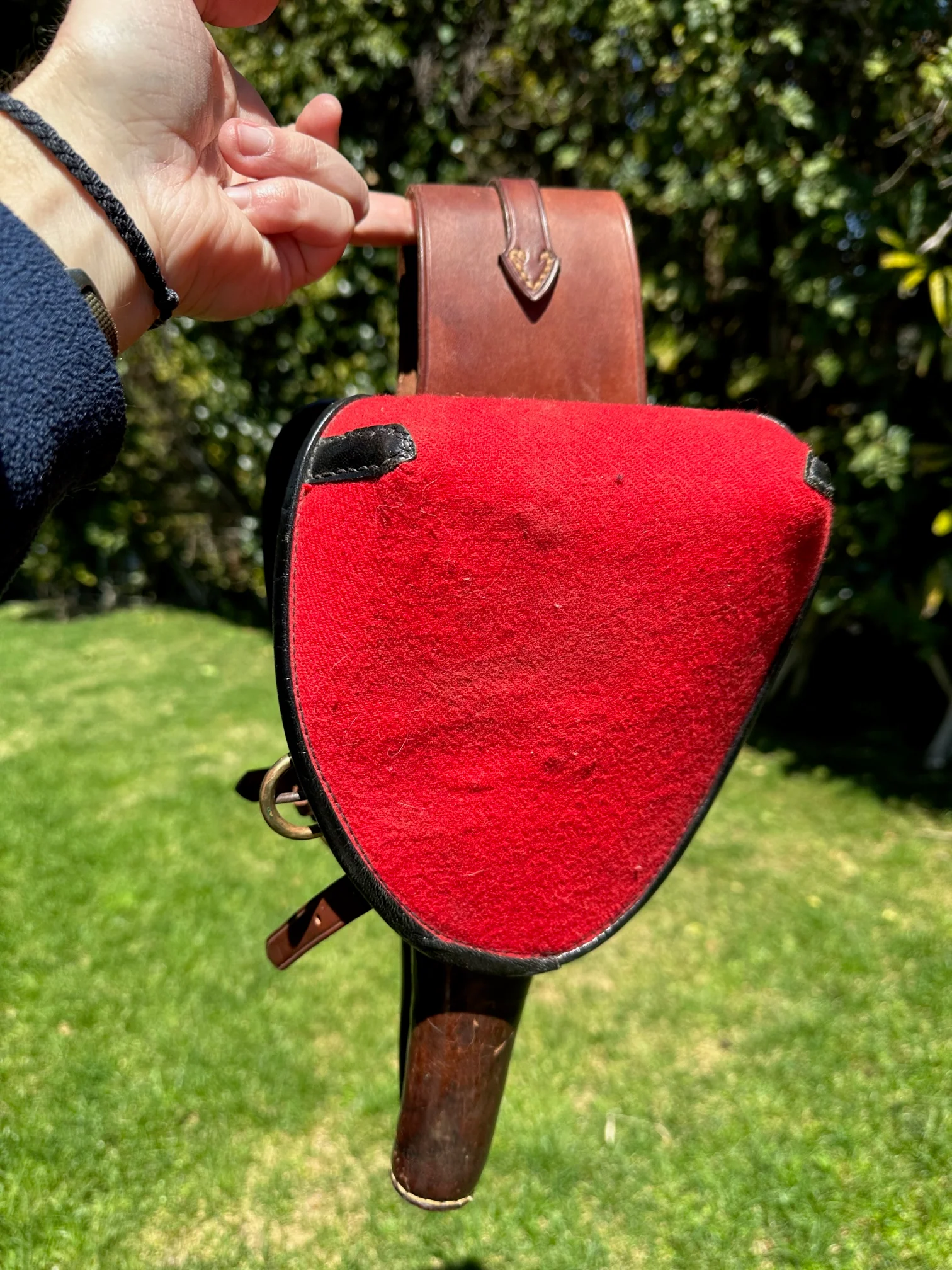 A Fine Restored Pair of Saddle Bucket Holsters for the Flintlock or Percussion Pistol. - Image 8