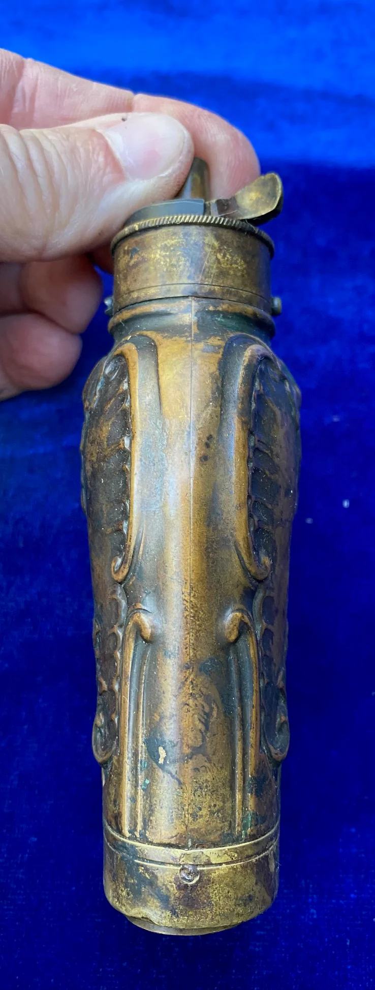 A Scarce Pistol Size 3-Way Powder Flask - Image 4