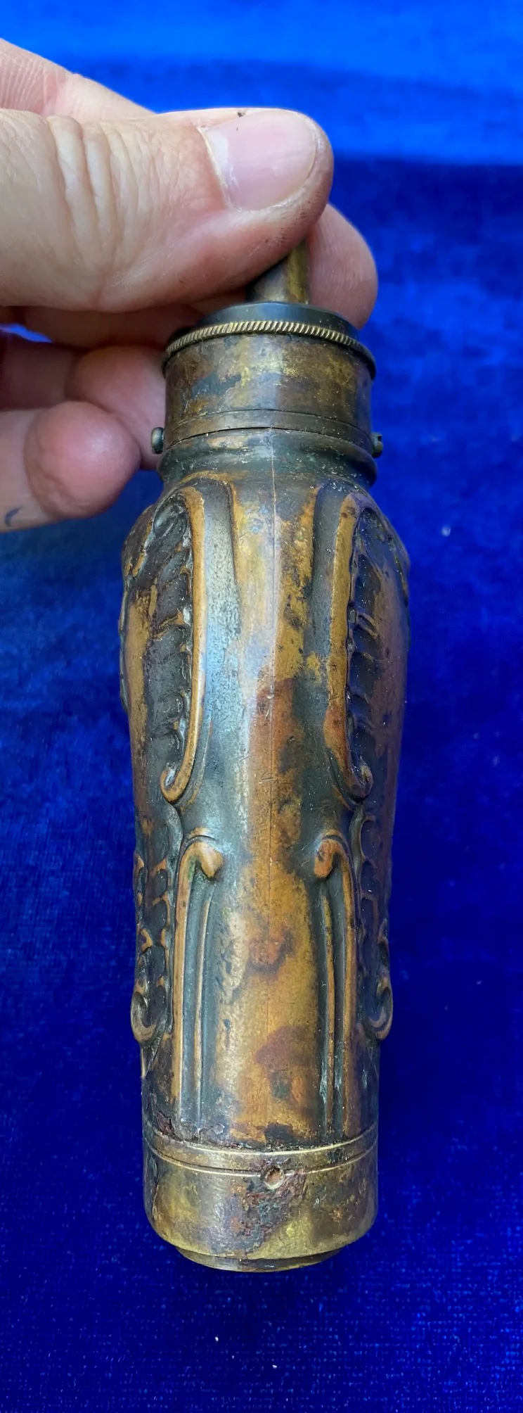 A Scarce Pistol Size 3-Way Powder Flask - Image 7