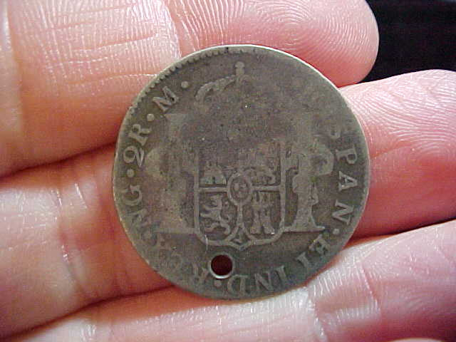 Spanish New World Silver 2 Reales Portrait Type, Dated 1810 - Image 3