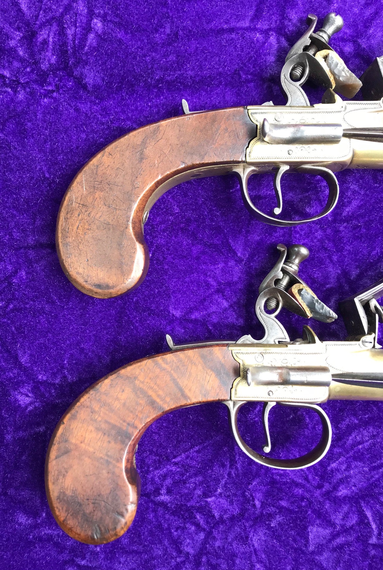 A Fantastic Cased Pair of English Flintlock Box-lock Blunderbuss Pistols by Williams, London - Image 10