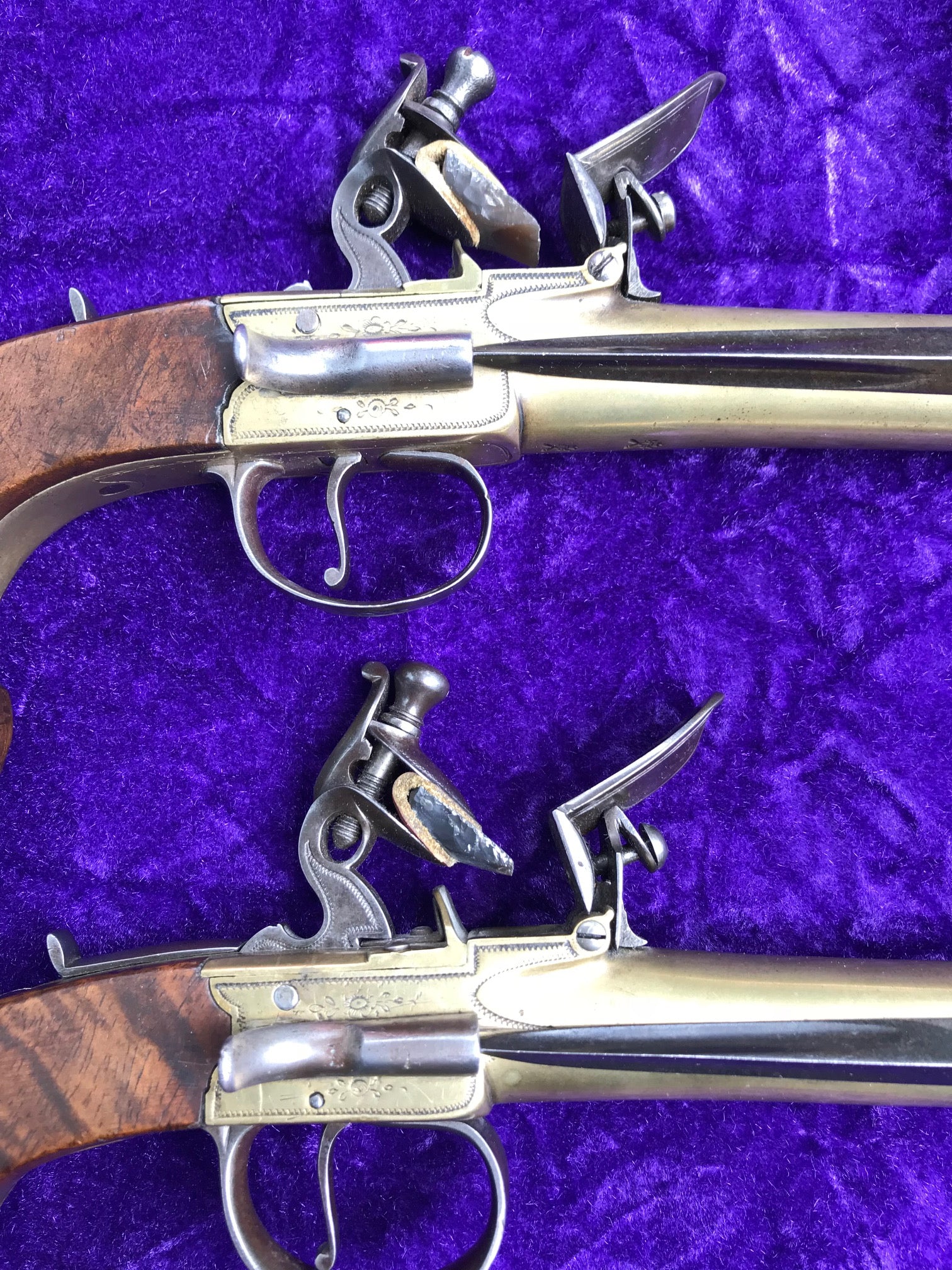 A Fantastic Cased Pair of English Flintlock Box-lock Blunderbuss Pistols by Williams, London - Image 12
