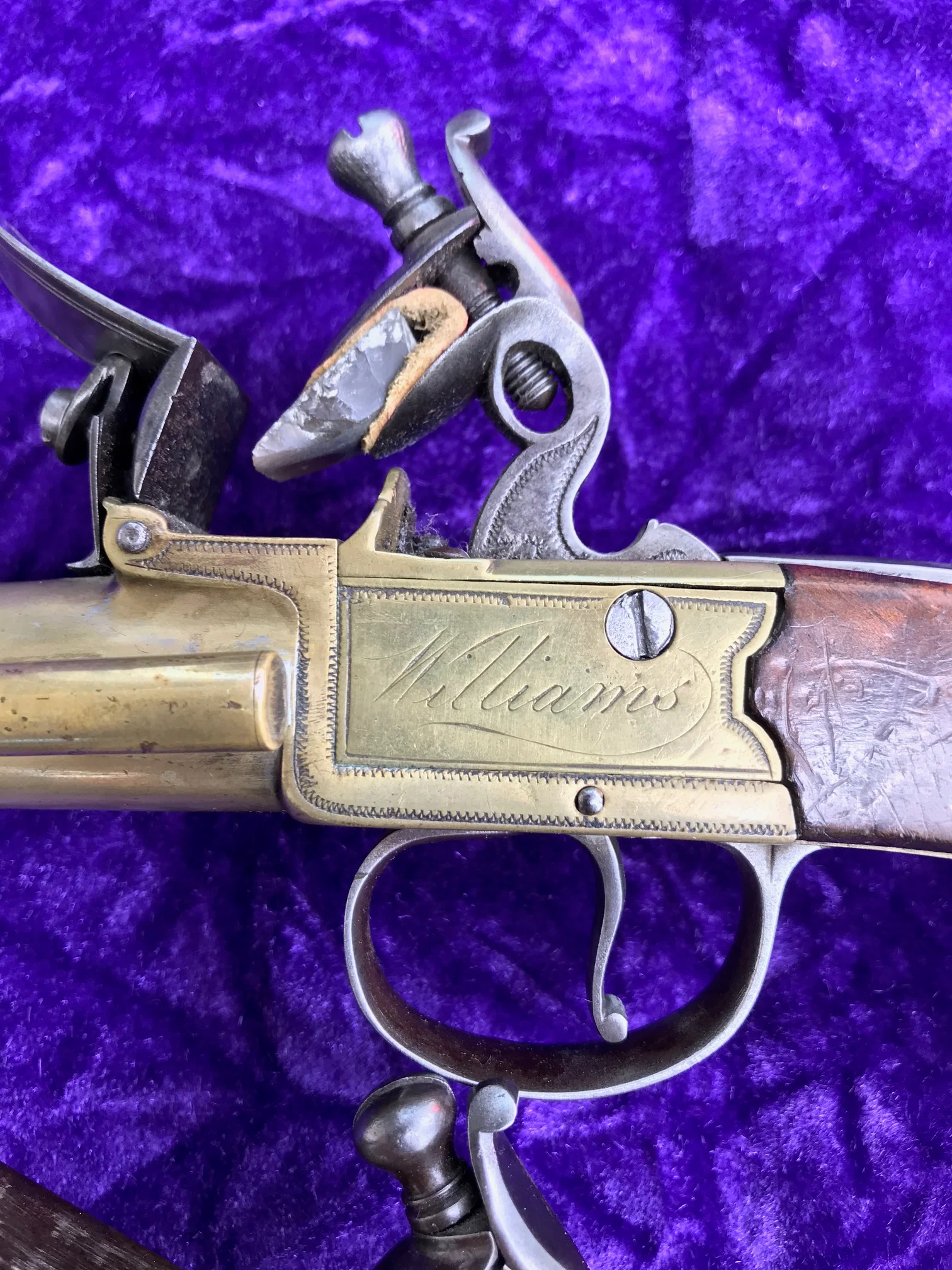 A Fantastic Cased Pair of English Flintlock Box-lock Blunderbuss Pistols by Williams, London - Image 18
