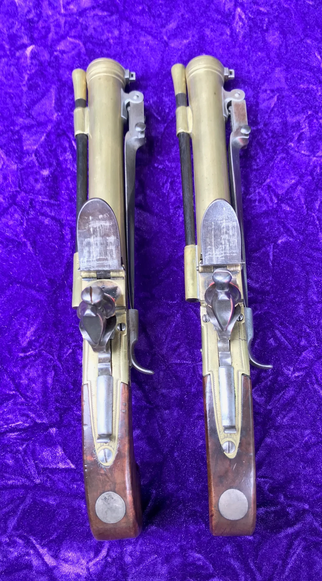 A Fantastic Cased Pair of English Flintlock Box-lock Blunderbuss Pistols by Williams, London - Image 20