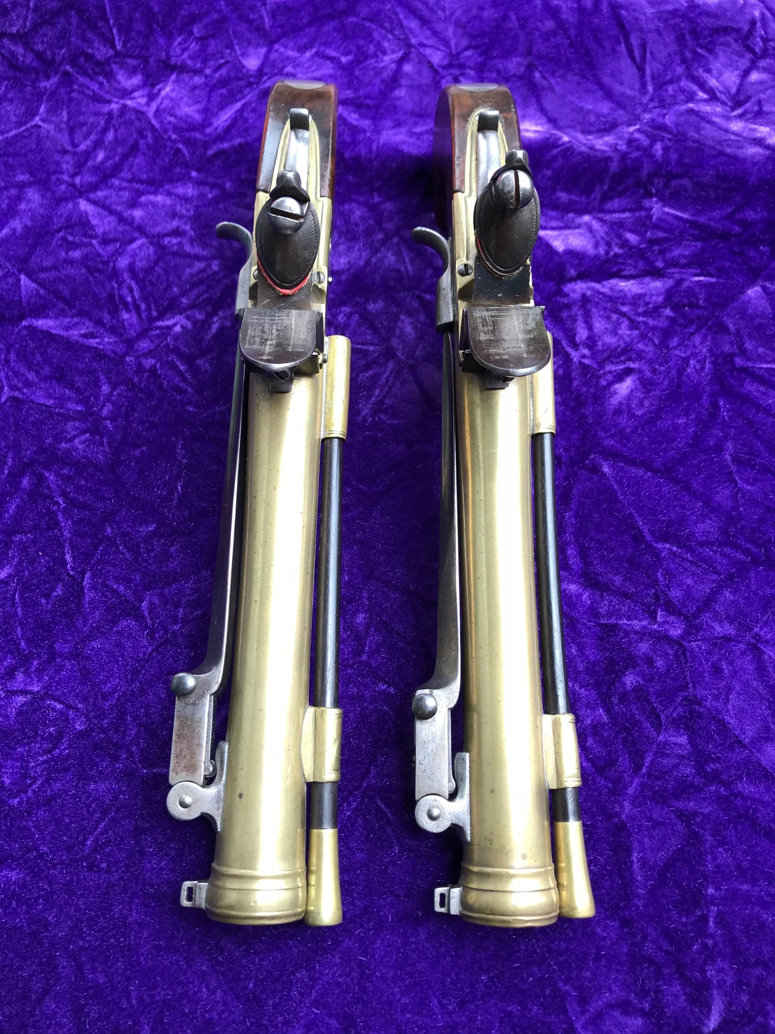 A Fantastic Cased Pair of English Flintlock Box-lock Blunderbuss Pistols by Williams, London - Image 22