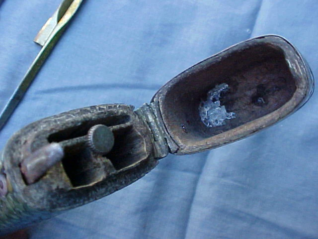 English Silver Mounted Shagreen Pocket Size Nautical Navigation Set, #984 Nautical Antiques - Image 4