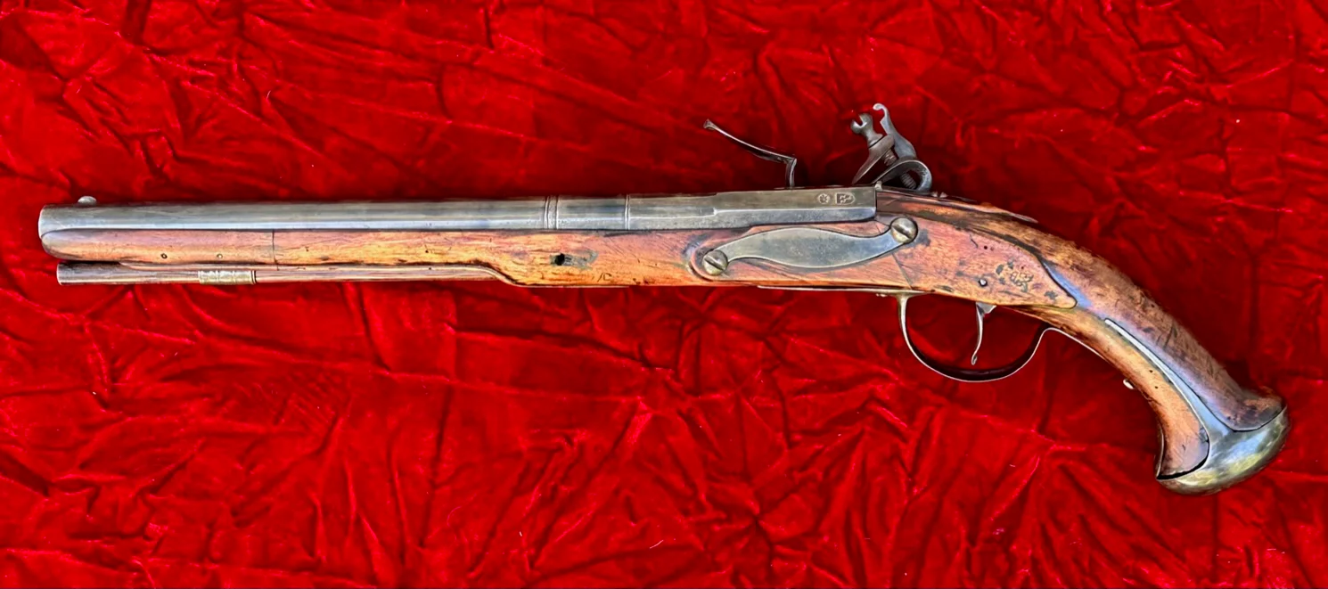 Ex. Rare Massive Dutch Military Flintlock Pistol, circa. 1675 - Image 11