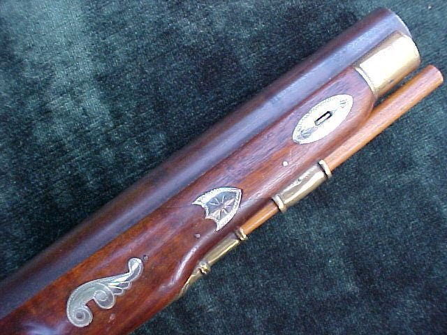 Fantastic American Kentucky Flintlock Pistol w/Engraved Silver Inlays, #1967 Firearms - Image 10