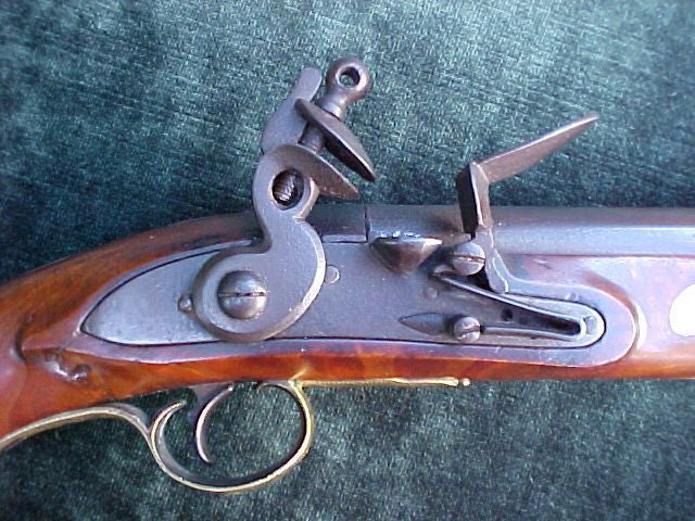 Fantastic American Kentucky Flintlock Pistol w/Engraved Silver Inlays, #1967 Firearms - Image 5