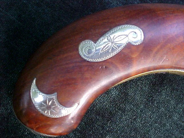 Fantastic American Kentucky Flintlock Pistol w/Engraved Silver Inlays, #1967 Firearms - Image 9