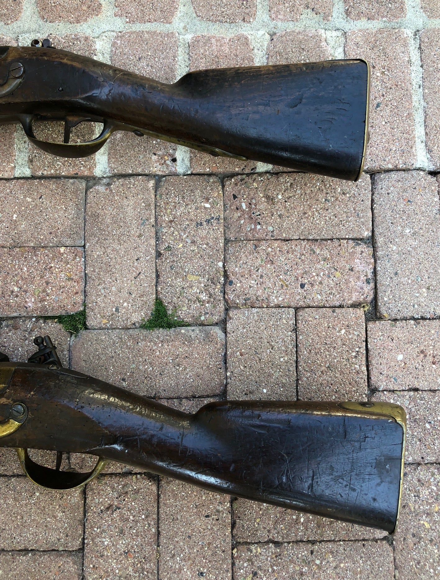 A Remarkably RARE (PAIR) of American Revolutionary War Period Massive French Naval Bronze/Brass Flintlock Swivel Cannons (ESPINGOLE) - Image 16