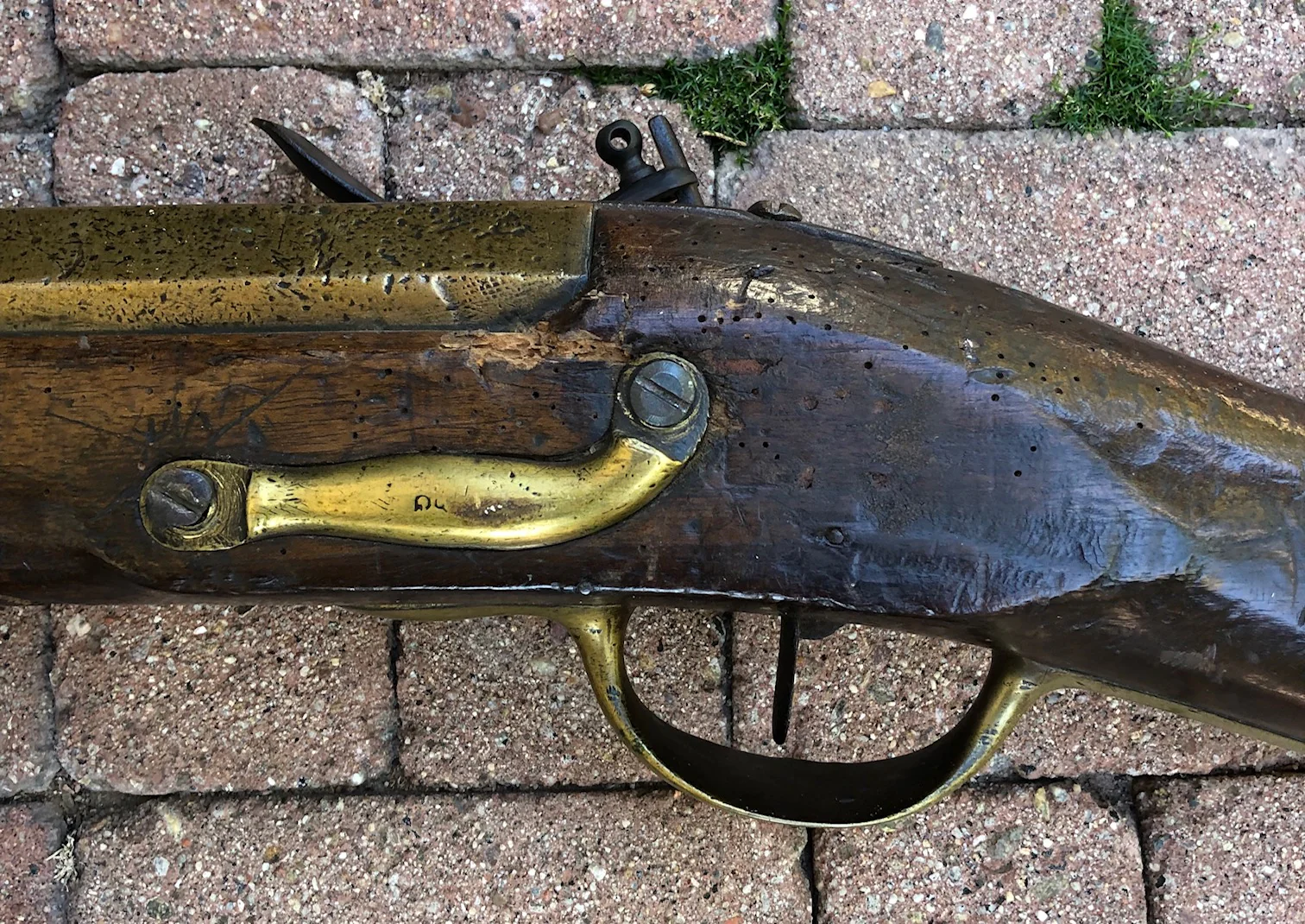 A Remarkably RARE (PAIR) of American Revolutionary War Period Massive French Naval Bronze/Brass Flintlock Swivel Cannons (ESPINGOLE) - Image 19