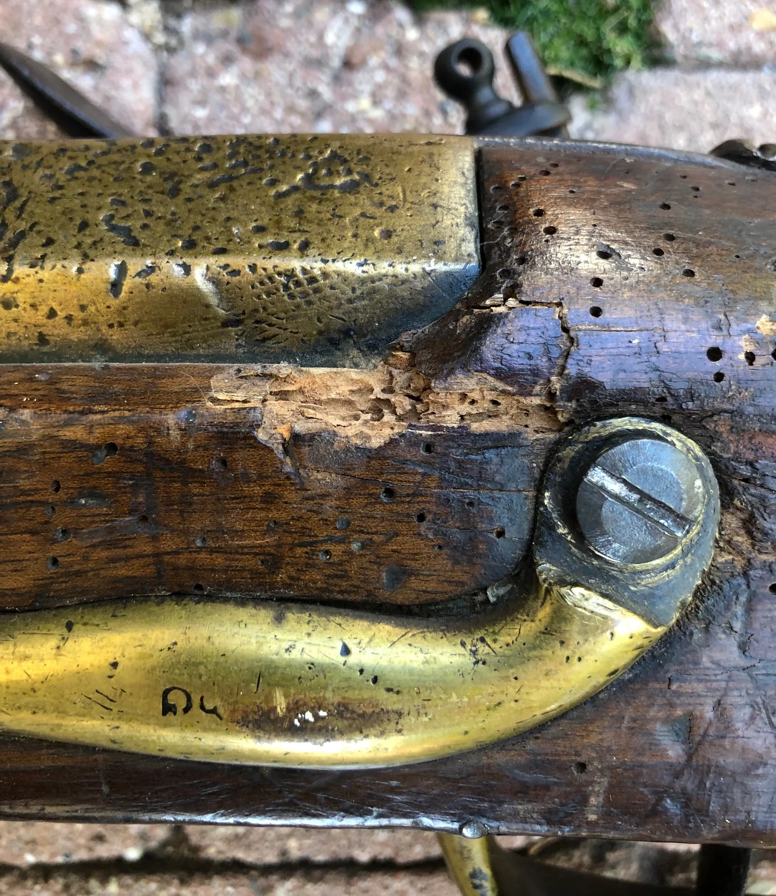 A Remarkably RARE (PAIR) of American Revolutionary War Period Massive French Naval Bronze/Brass Flintlock Swivel Cannons (ESPINGOLE) - Image 20