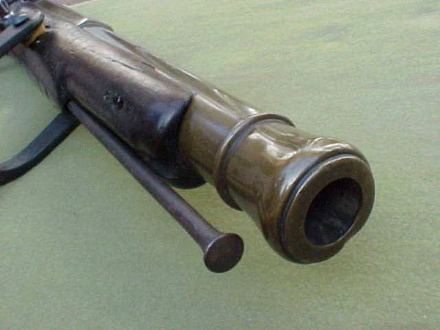 A Remarkably RARE (PAIR) of American Revolutionary War Period Massive French Naval Bronze/Brass Flintlock Swivel Cannons (ESPINGOLE) - Image 3