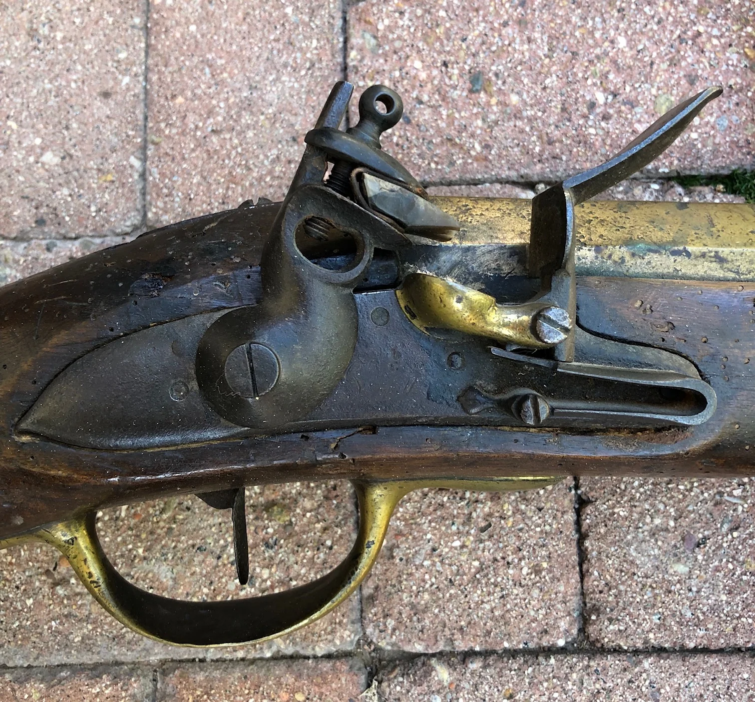 A Remarkably RARE (PAIR) of American Revolutionary War Period Massive French Naval Bronze/Brass Flintlock Swivel Cannons (ESPINGOLE) - Image 5
