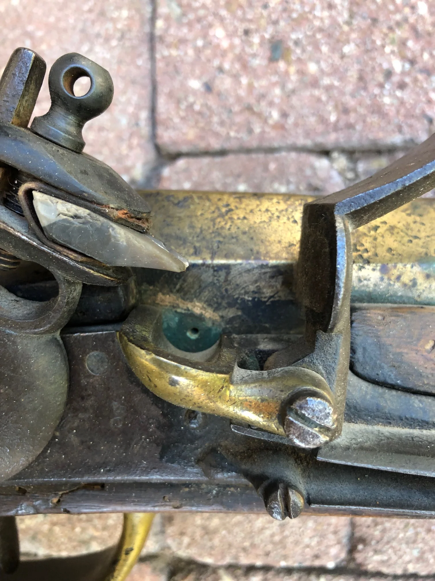 A Remarkably RARE (PAIR) of American Revolutionary War Period Massive French Naval Bronze/Brass Flintlock Swivel Cannons (ESPINGOLE) - Image 6