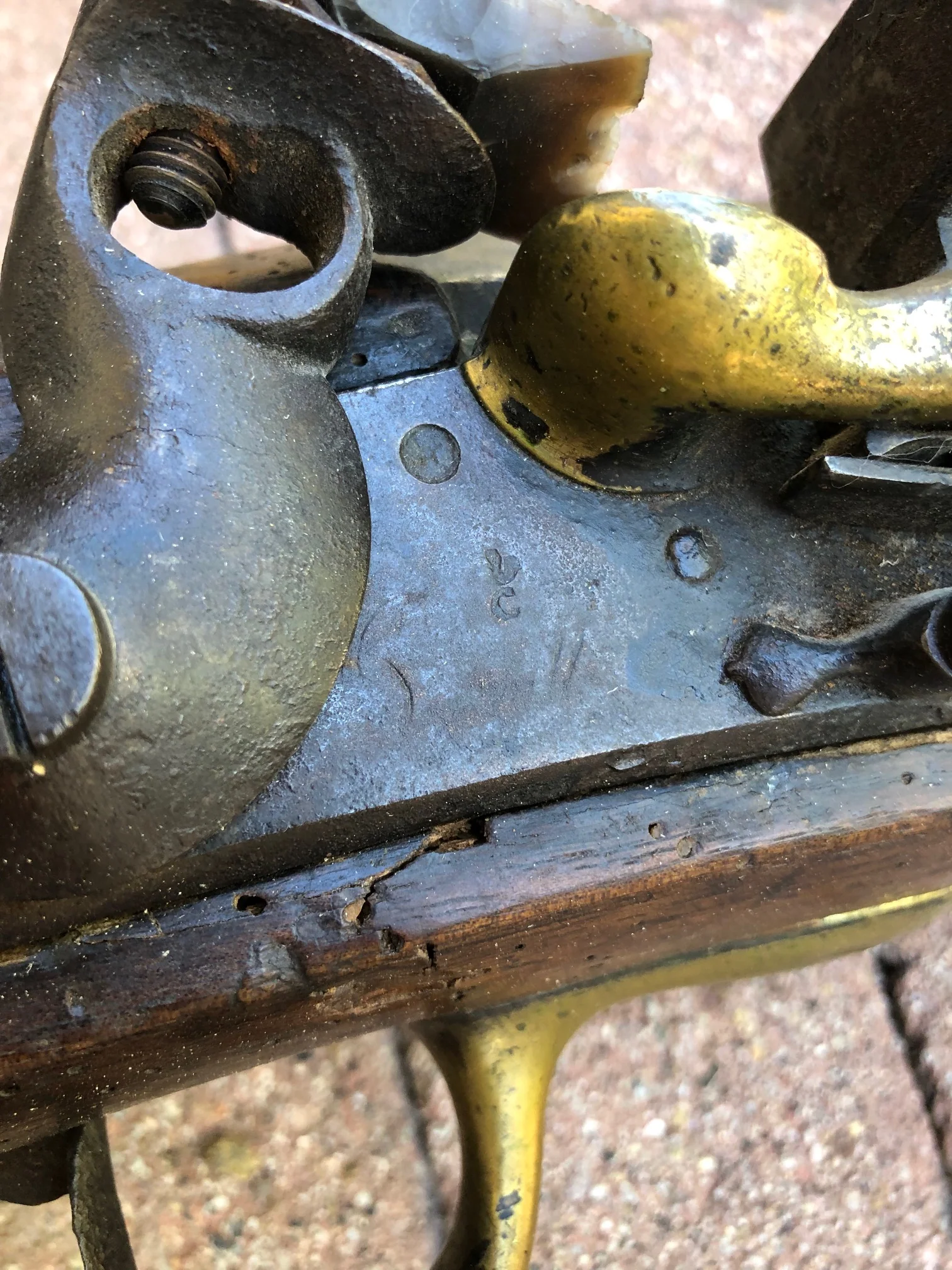 A Remarkably RARE (PAIR) of American Revolutionary War Period Massive French Naval Bronze/Brass Flintlock Swivel Cannons (ESPINGOLE) - Image 9