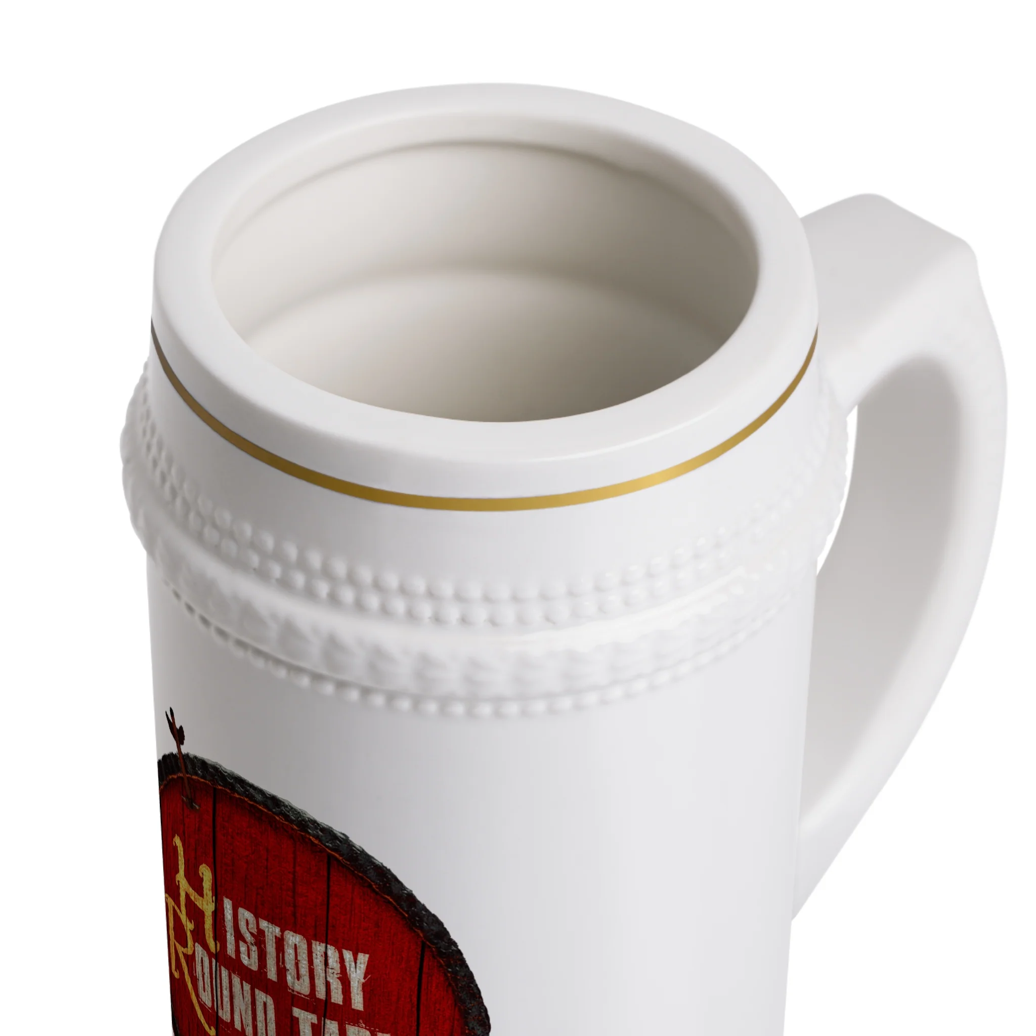 History Round Table Beer Stein Mug - Perfect for Celebrations & Gatherings - Image 4