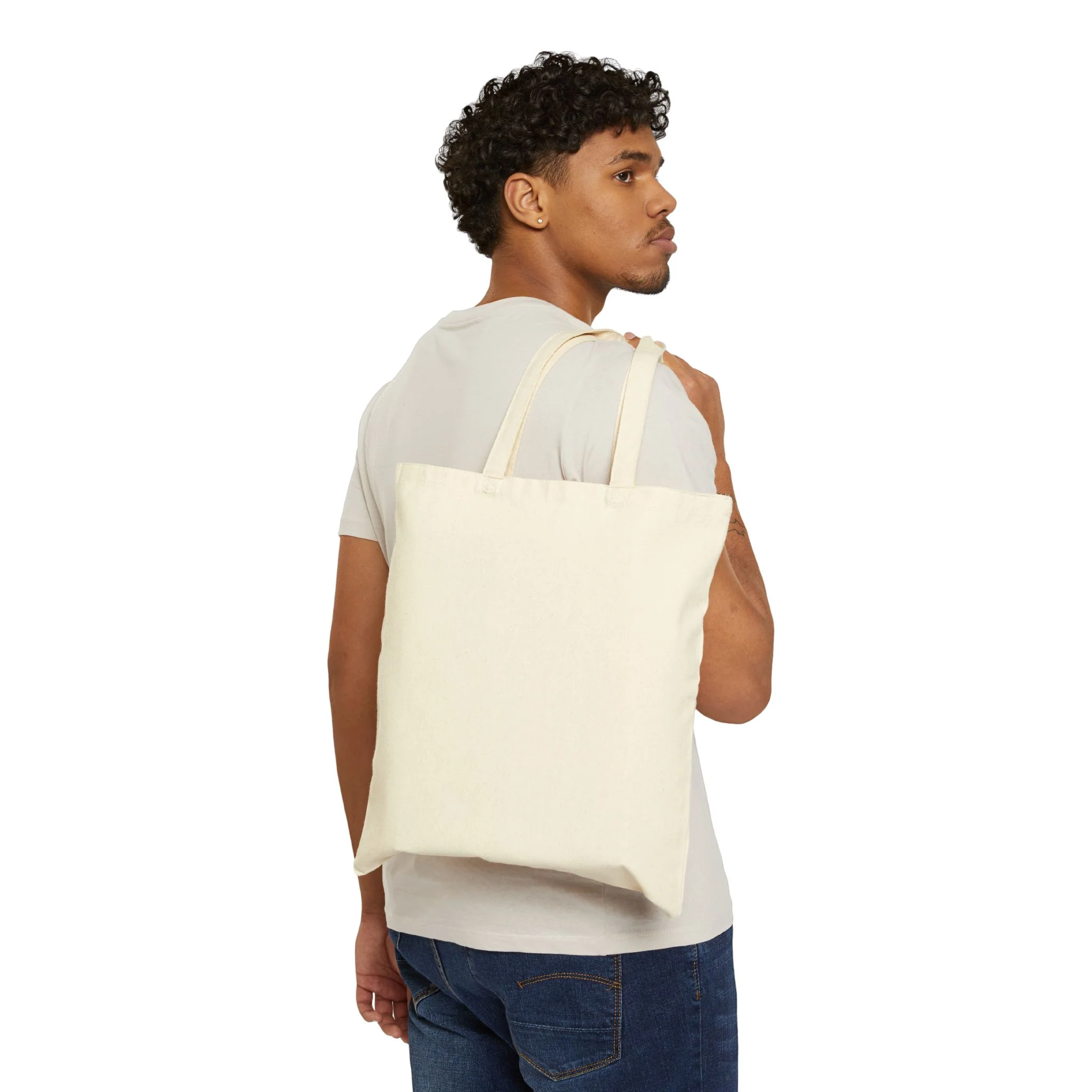 History Round Table Cotton Canvas Tote Bag - Eco-Friendly Shopping Bag - Image 5