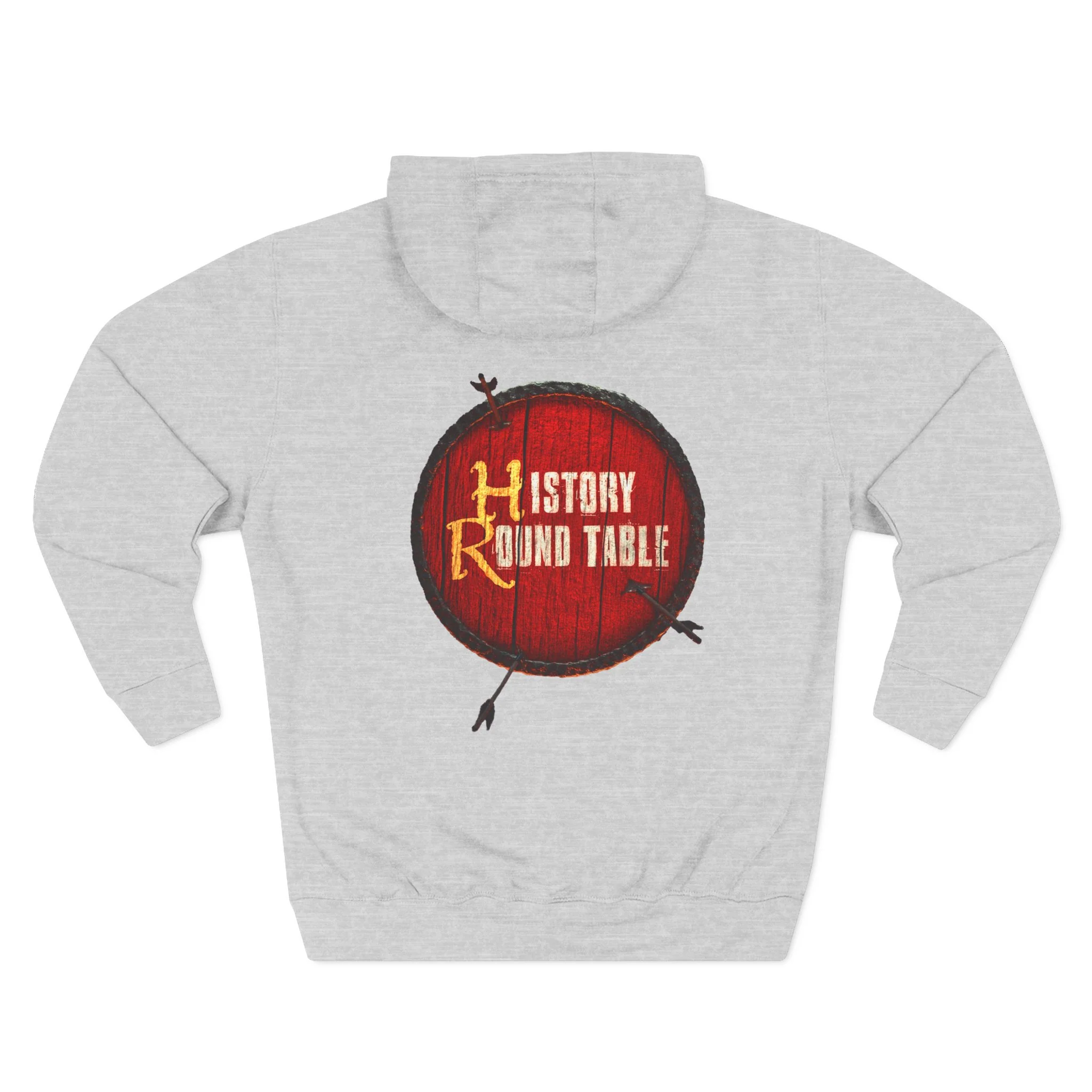 History Round Table Fleece Hoodie for History Enthusiasts - Image 3