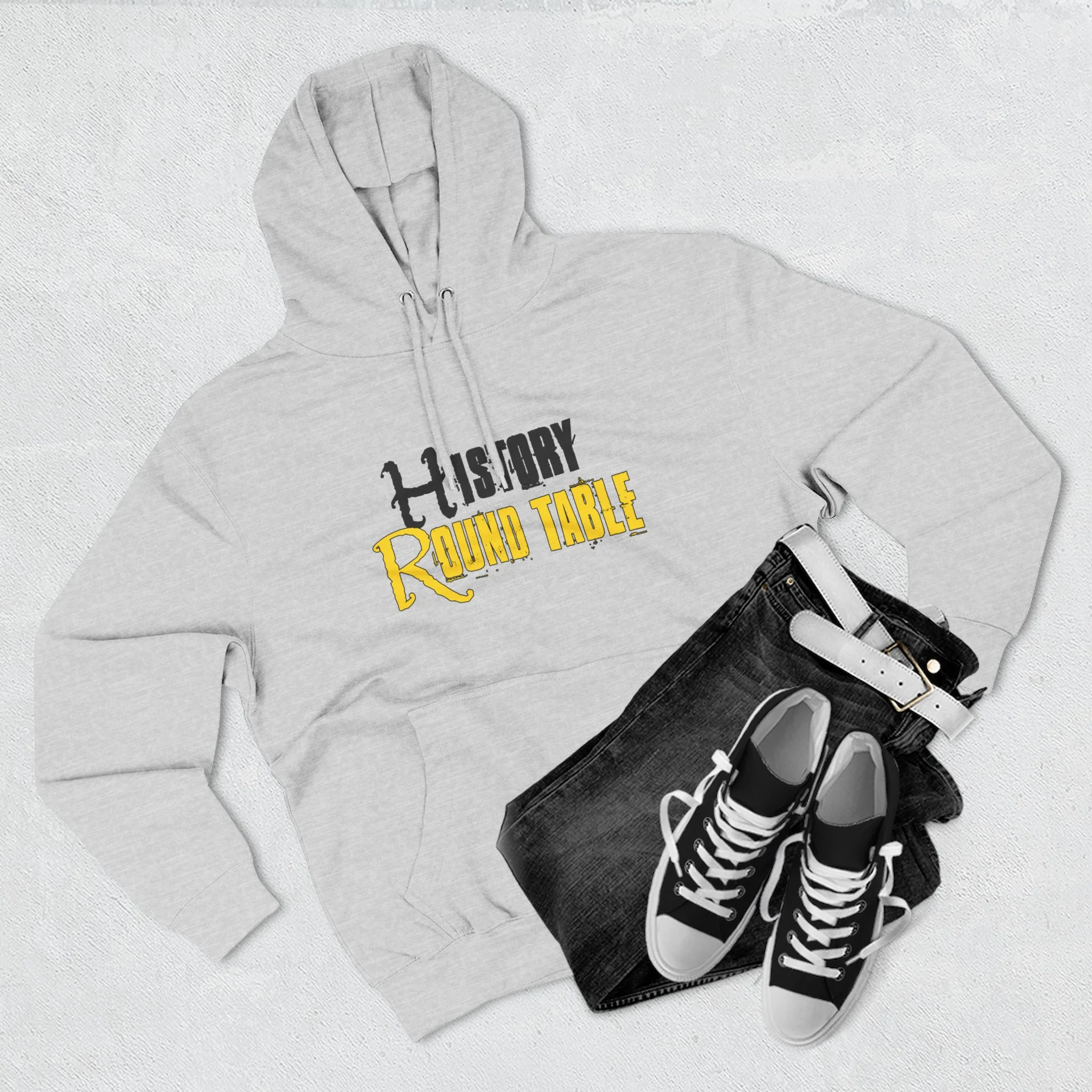 History Round Table Fleece Hoodie for History Enthusiasts - Image 4