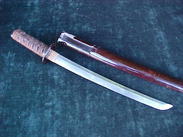 Japanese Short Wakizashi, Blade Signed , #2495 Edged Weapons - Image 4
