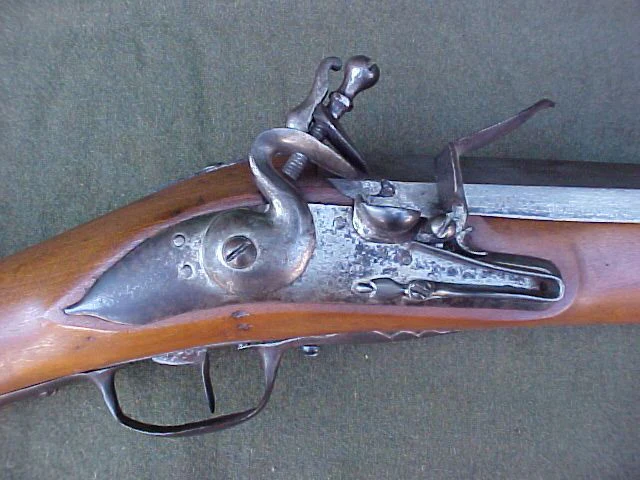 Massive Colonial Dutch Flintlock Wall Gun, #3130 Firearms - Image 5