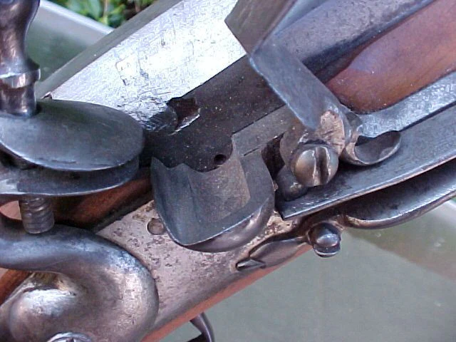 Massive Colonial Dutch Flintlock Wall Gun, #3130 Firearms - Image 6