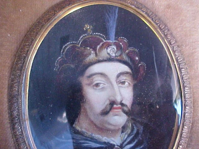 Miniature Portrait on Ivory of Vlad the Impaler, Dracula, #2814 Antiquery - Image 5