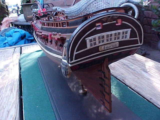 Model of the Hull Ship-of-the-Line AMERICA, #939 Nautical Antiques - Image 9