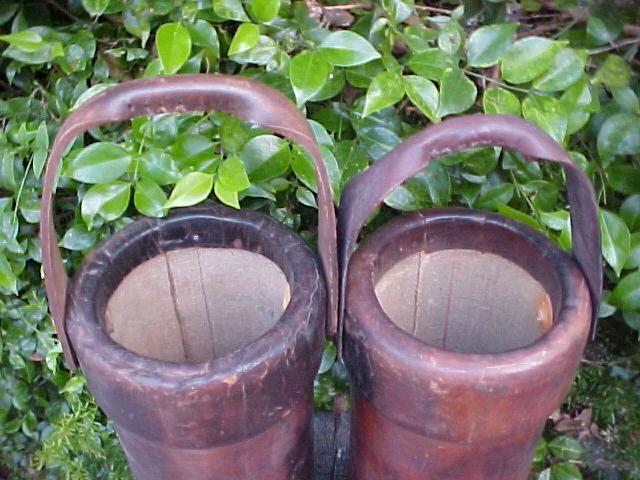 (PAIR) of 18th-early 19th Century English Military Cannon Powder Buckets, #2002 - Image 4