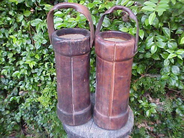 (PAIR) of 18th-early 19th Century English Military Cannon Powder Buckets, #2002 - Image 5