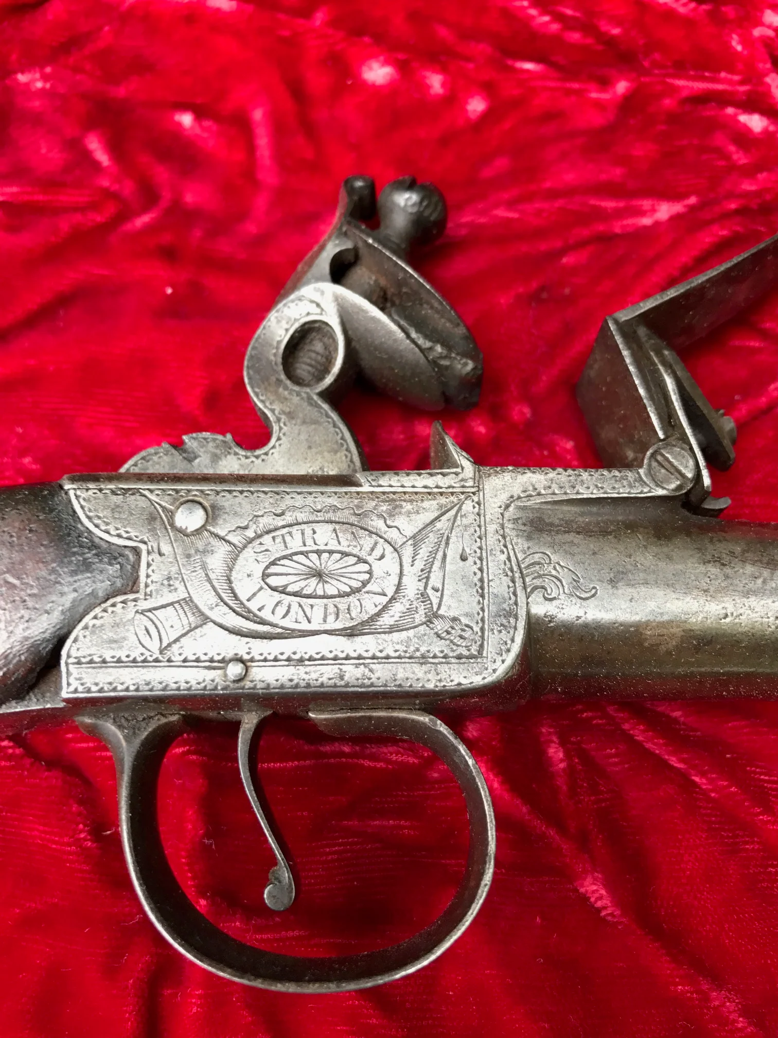 (PAIR) of English Box-Lock Flint Pistols by, RICHARDS, STRAND, LONDON, #3090 Firearms - Image 17
