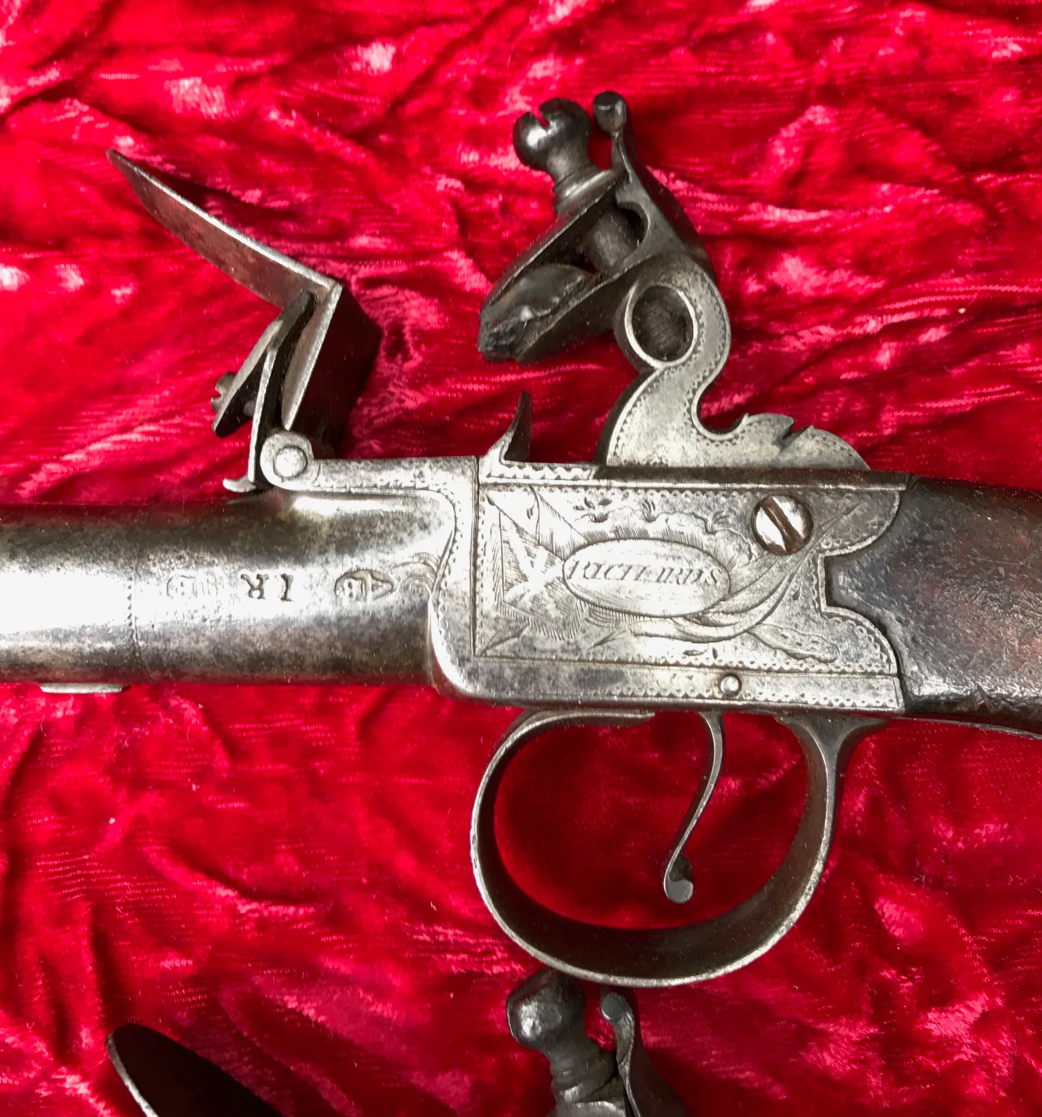 (PAIR) of English Box-Lock Flint Pistols by, RICHARDS, STRAND, LONDON, #3090 Firearms - Image 19