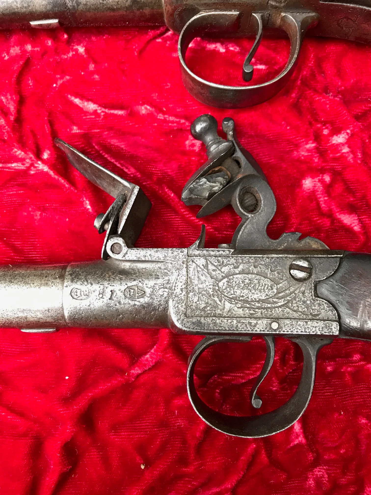 (PAIR) of English Box-Lock Flint Pistols by, RICHARDS, STRAND, LONDON, #3090 Firearms - Image 20