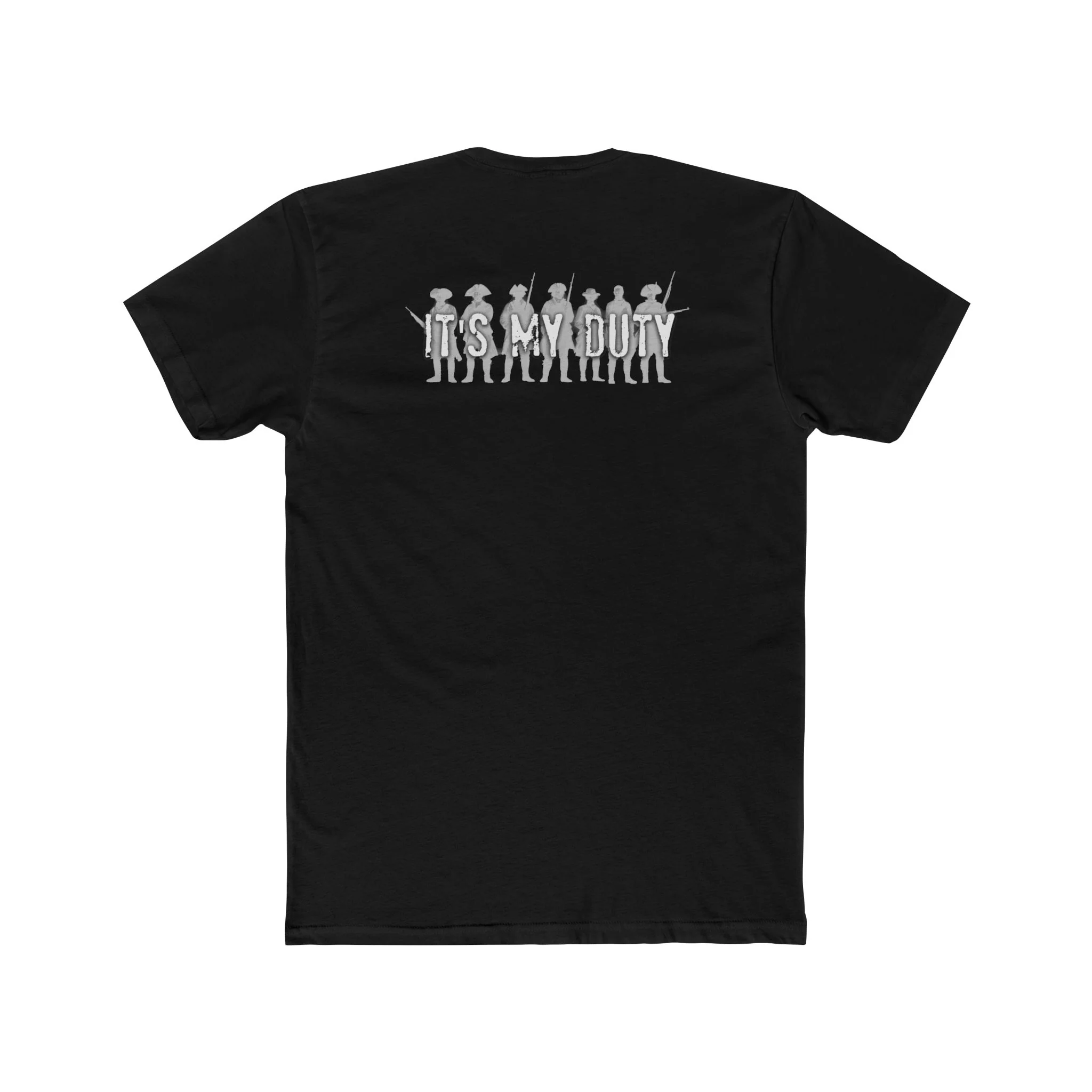 Patriotic 'It's My Duty' Cotton Tee — USA Flag & Eagle Graphic - Image 5