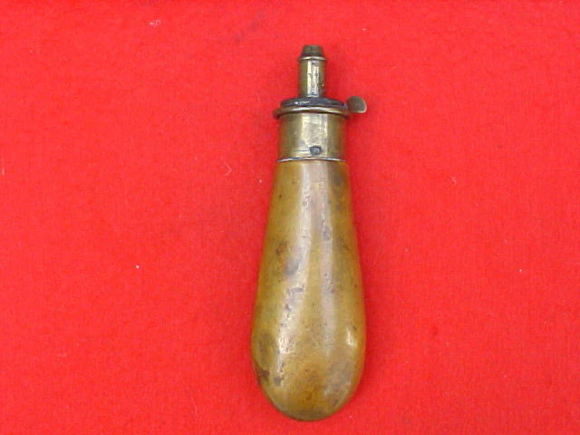Pistol Size Bag Shape Powder Flask by, J. S. RILEY, #1672 - Image 2