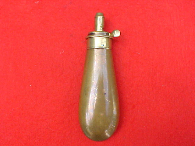 Pistol Size Bag Shape Powder Flask by, JAMES DIXON & SONS, SHEFFIELD, #1687 - Image 2