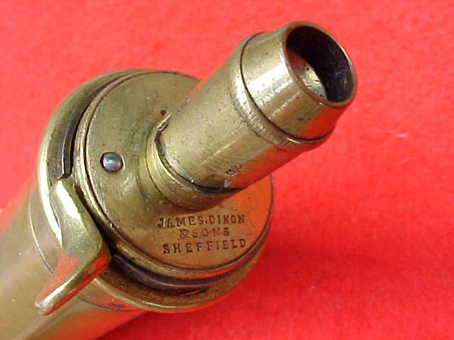Pistol Size Bag Shape Powder Flask by, JAMES DIXON & SONS, SHEFFIELD, #1687 - Image 3