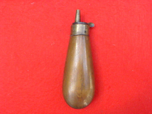Pistol Size Plain Bag Shape Powder Flask, #1688 - Image 2
