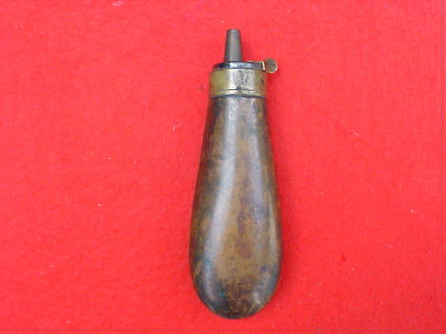 Pistol Size Plain Bag Shape Powder Flask, #1693 - Image 2