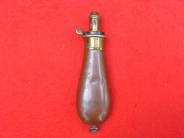 Pistol Size Plain Bag Shape Powder Flask by, DIXON & SONS, SHEFFIELD, #1695 - Image 2