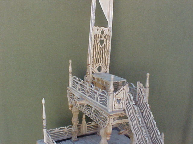 Very Rare French Prisoner-of-War Bone Sculpted GUILLOTINE - Image 12